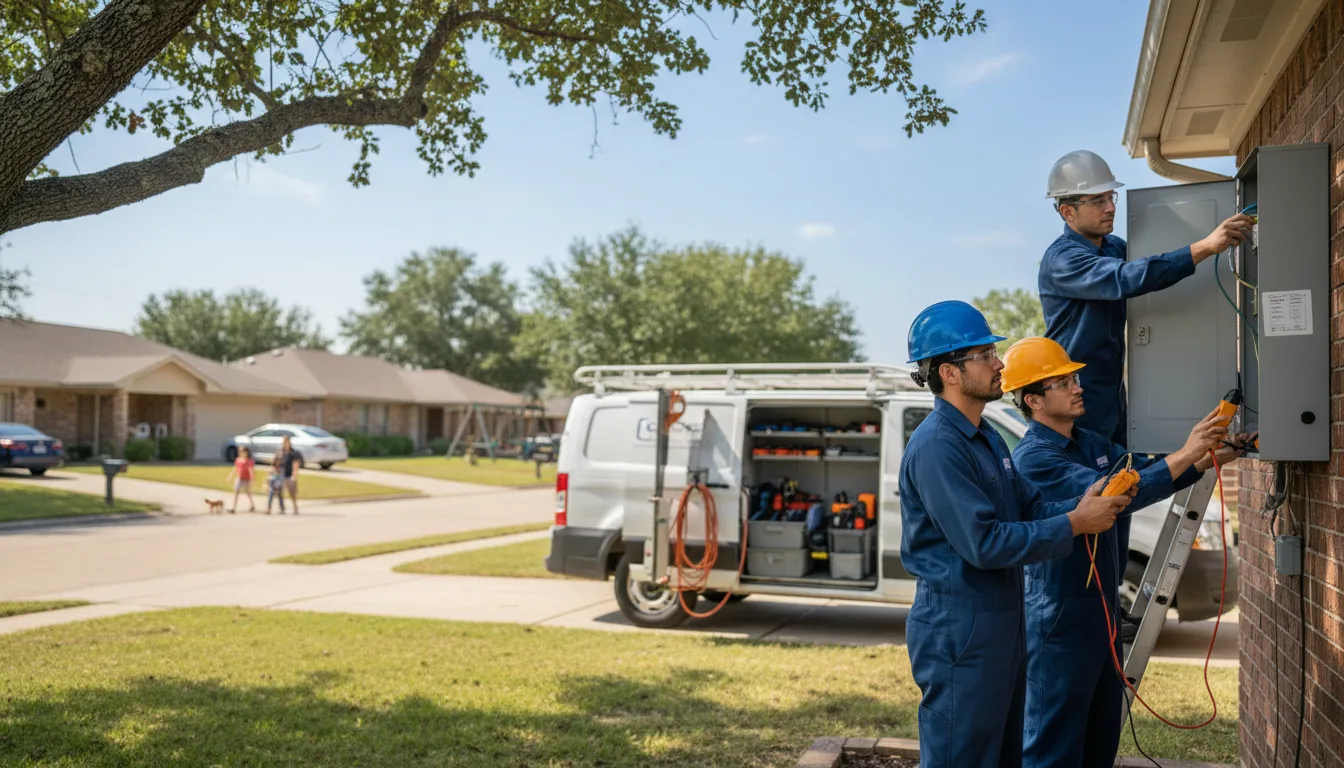 Certified electrician providing emergency electrical services in Rye, TX
